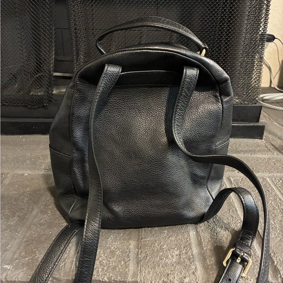 Kate Spade Black Leather Backpack - Picture 2 of 3